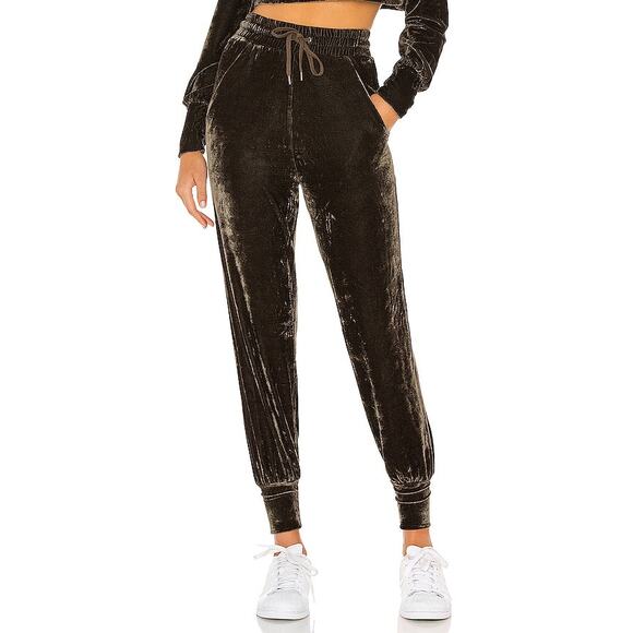 Michael Costello x REVOLVE Charcoal Green Paper Bag Jogger Pant Size S NWOT - Picture 3 of 12